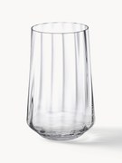 Copos de cristal com estrutura ranhurada Bernadotte, conjunto de 6