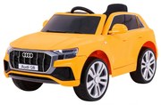 Carro elétrico para Crianças 12V Audi Q8 LIFT Rodas de EVA, Assento de couro Amarelo