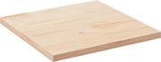 vidaXL Tampo de mesa 70x70x2,5 cm madeira maciça pinho quadrado