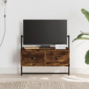 vidaXL Móvel TV de parede 60,5x30x51 cm deriv. madeira carvalho fumado