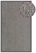 vidaXL Tapete de entrada tufado 90x150 cm castanho-claro