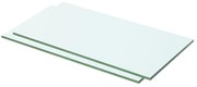 Prateleiras 2 pcs 50x20 cm vidro transparente