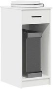 vidaXL Suporte torre de computador com gaveta 35x45x77 cm branco