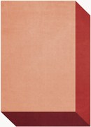 Tapete de lã artesanal de pelo curto Tekla Box