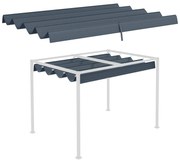 Cobertura para Pérgola Retrátil 286x245 cm Teto de Substituição para P