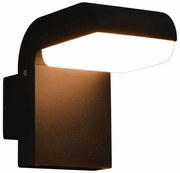 vidaXL Candeeiro de parede LED de exterior 9 W preto oval
