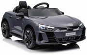 Carro elétrico para crianças Audi RS E-tron GT 12V, controlo remoto, USB / AUX, Bluetooth, bateria de lítio, luzes LED licença ORIGINAL Cinzento