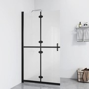 vidaXL Divisória chuveiro dobrável 90x190 cm vidro fosco ESG