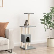 Árvore Arranhador para Gatos com Postes em Sisal de 104 cm - Creme