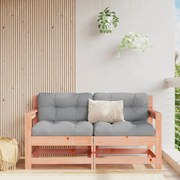 VidaXL Sofás de canto para jardim 2 pcs madeira de douglas maciça
