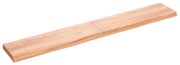 vidaXL Prateleira de parede 200x30x(2-6) cm carvalho tratado castanho