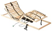 vidaXL Estrado de ripas elétrico com 28 ripas 7 zonas 80x200 cm