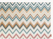 Individuais reversíveis Zigzag, conjunto de 2