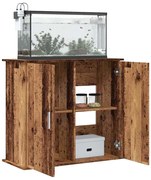 vidaXL Suporte aquário 81x36x73 cm derivados de madeira madeira velha