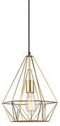 LED Candeeiro suspenso industrial dourado lâmpada-WiFi ST64 - CARCASS Design,Moderno