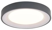 Plafon moderno cinzento com branco 38cm incl. LED regulável - Kanton Moderno