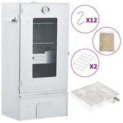 vidaXL Defumador p/ churrasqueira c/ gerador fumo frio aço galvanizado