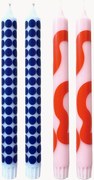 Velas de jantar New Ones, conjunto de 4