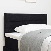 vidaXL Cabeceira LED com luzes de tira LED Preto 80 cm Poliéster