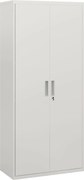 HOMCOM Armário para Arquivos de 5 Níveis com Chaves Prateleiras Ajustáveis Armário de Arquivos Metálico 80x40x180 cm Branco | Aosom Portugal