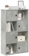 vidaXL Estante 60x24x101,5 cm derivados de madeira cinzento cimento