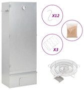 vidaXL Defumador p/ churrasqueira c/ gerador fumo frio aço galvanizado