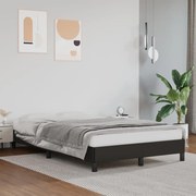 Estrutura de cama 120x200 cm couro artificial preto