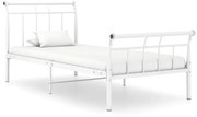 Estrutura de cama metal 90x200 cm branco