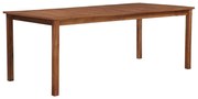 vidaXL Mesa de jardim 200x100x74 cm madeira de acácia maciça