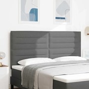 vidaXL Cabeceira Design Linhas Cinza Escuro 180 cm Tecido