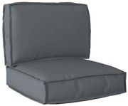vidaXL Conjunto de Almofadas de Palete 2 Peças Antracite Tecido Oxford