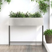 vidaXL Jardineira Elevada 100 x 26 x 82 cm em Aço Inoxidável