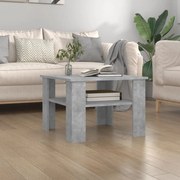 vidaXL Mesa de centro derivados de madeira cinzento cimento