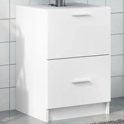 vidaXL Armário de lavatório 40x37x59 cm derivados de madeira branco