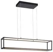 Candeeiro de suspensão design preto incl. LED com dimmer de toque - Jitske Industrial