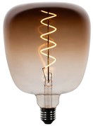 Lâmpadas LED E27 reguláveis G140 castanhas 4,9W 110 lm 1800K