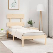 Estrutura cama pequena solteiro 75x190 cm madeira maciça