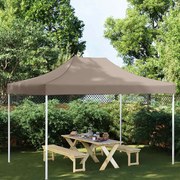 vidaXL Teto para tenda de festas 4x3 m 270 g/m² cinzento-acastanhado