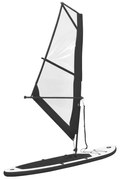 Prancha de Paddle SUP com Vela e Remo - 330cm - Preto e Branco