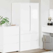 vidaXL Armário de Banheiro Manual Branco Brilhante 79,5 x 49 x 156 cm