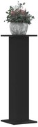 vidaXL Suportes p/ plantas 2 pcs 30x30x95 cm derivados madeira preto