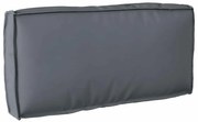 vidaXL Almofada de Palete pro Encosto Antracite 80x40x12 cm, Tecido Oxford