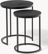 Mesa de apoio em madeira de manga Andrew, conjunto de 2