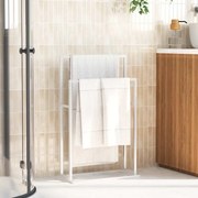 vidaXL Toalheiro de pé 48x24x78,5 cm ferro branco