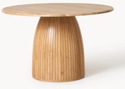 Mesa de jantar redonda com estrutura canelada Nelly, vários tamanhos