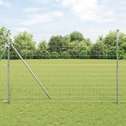 vidaXL Cerca Euro com 7 postes de 1,5 x 10 m em aço galvanizado