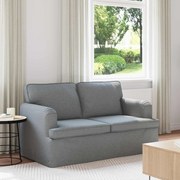 vidaXL Sofá Cinzento-claro 144 x 80 x 85 cm tecido