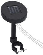 vidaXL Gazebo com luzes LED com painel solar