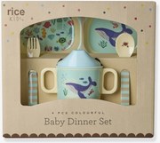 Conjunto de alimentação BLUE OCEAN rice para bebé azul-céu