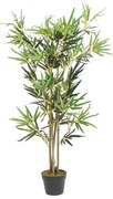 Árvore de bambu artificial 552 folhas 120 cm verde